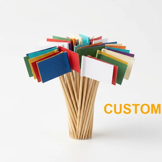 أعواد أسنان بالأعلام (مقاس خاص)